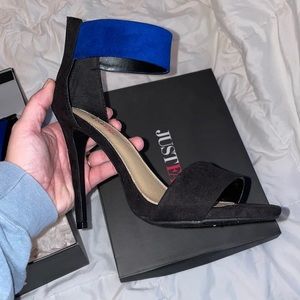 Just Fab Lierin Ankle Strap High Heel